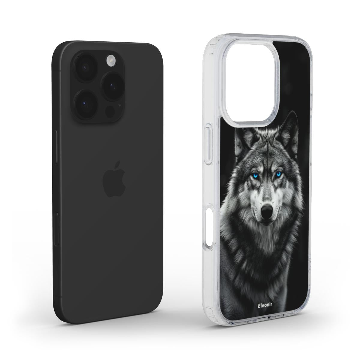 Wolf Stare MagSafe Clear Phone Case