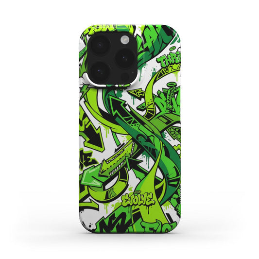 Green Modern Graffiti Snap Phone Case